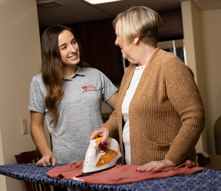 OT Student with elderly women